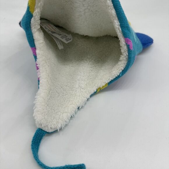 NWOT Cat & Jack Dinosaur Winter Hat 12-24 Mo Toboggan Trapper Hat Knit Fleece - Picture 4 of 8